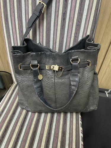 Reiss black embossed leather - reiss,
