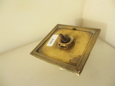 Vintage Brass Light Switch Plate Ceramic Deco Old Antique Toggle Art Deco