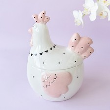  Rooster Egg Holder Candy Jars with Lids Cute Food Storage Container