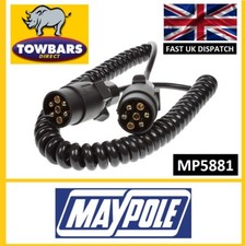 7 Pin 2.5m Extension Suzie Curly Cable Ifor Williams,Indespension Trailer Lights