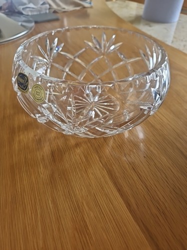 Bohemian crystal bowl - bohemian,