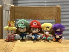 Super Mario Babies Plush Toys - Baby Mario, Luigi, Wario, Waluigi, Peach 
