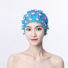 Women Floral Swim Cap Petal