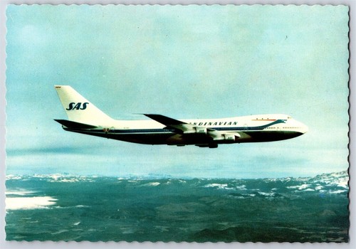 Airplane postcard scandinavia - postcard,