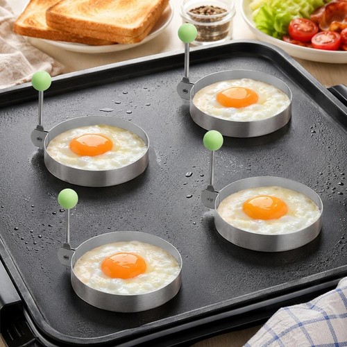 Stainless steel egg rings - 4x,