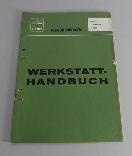 Workshop manual volvo 1800 - workshop,