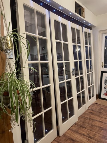 Huge internal bifold - huge, glazed