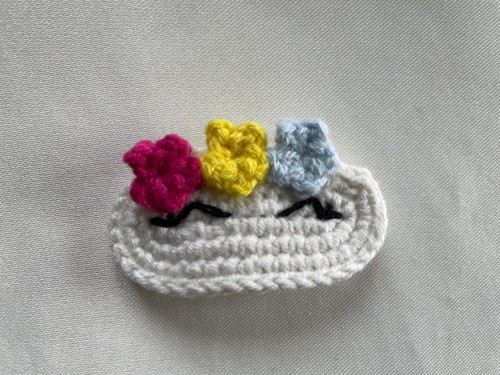 Handmade crochet hair clip - handmade,