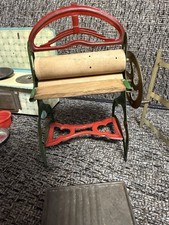 Vintage Tin and Wood Mangle