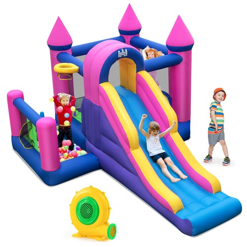 Inflatable bouncy castle - castle, kids