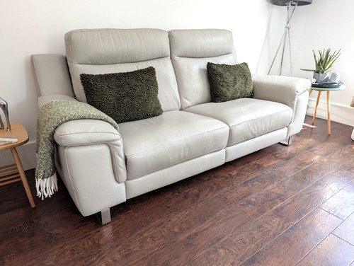 Italian leather comfy seater - leather,