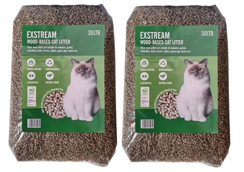 Cat litter wood - cat,