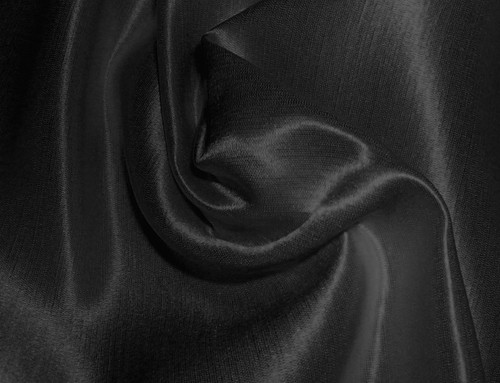 Black silk hemp - black,