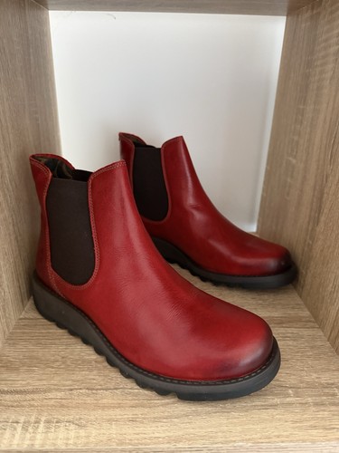 Fly london salv red leather - salv,