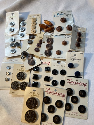 Lot vintage buttons - buttons, 18