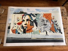 Shepard Fairey x Vhils  2019 "American Dreamers"  Serigraph Signed & Numbered