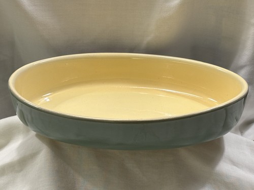 Denby oval dish - dish, green
