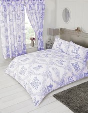 Toile jouy blue duvet - toile,