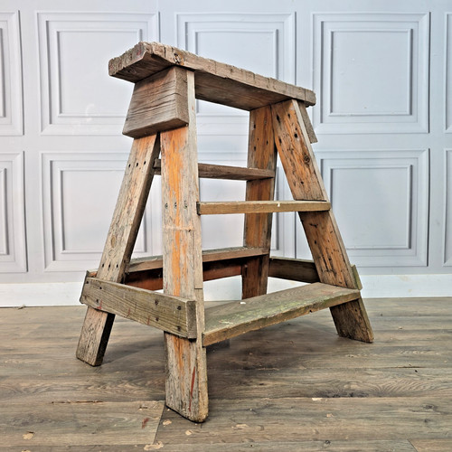 Vintage step ladder - step, rustic