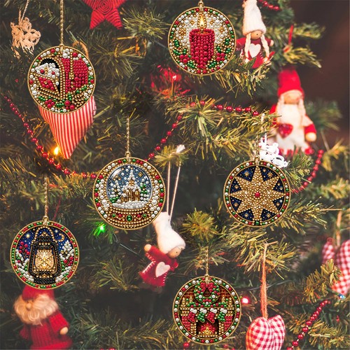 6pcs diy christmas diamond - 6pcs,