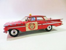 CORGI 239 'CHEVROLET IMPALA FIRE CHIEF CAR'. RED. GOOD. VINTAGE.