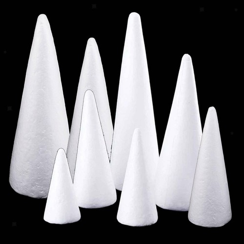 8pcs polystyrene cones blank - polystyrene,