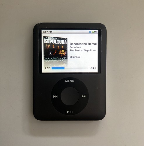 Black apple ipod nano 3rd - black,