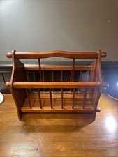 Vintage Wooden Magazine Rack