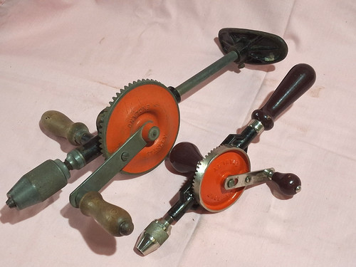 Vintage stanley hand drill - stanley, and