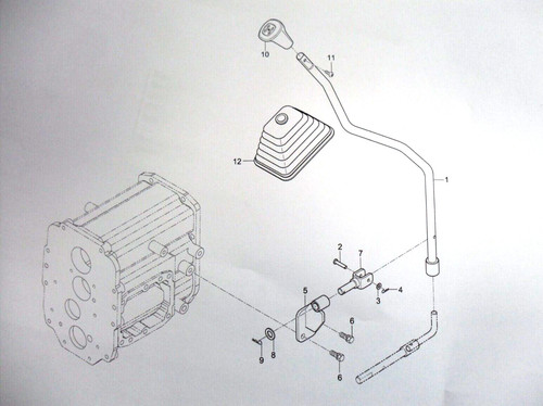 Main shift lever and grip - main,