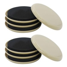 8x new 8.9CM Large Furniture Moving Sliders Pads Carpet Felt Gliders Feet Movers