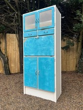 vintage mid centry blue and