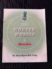 1951 Hercules Wonder Wheels Bicycle Sales Brochure Literature