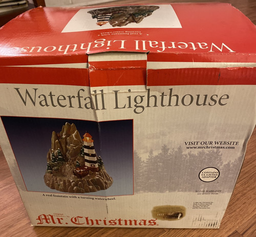 Vtg christmas waterfall - christmas,