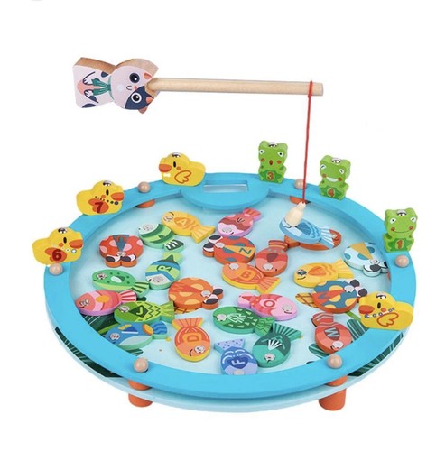 Wooden fishing pond game - pond,