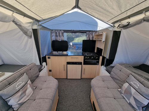 Folding camping trailer tent - folding,