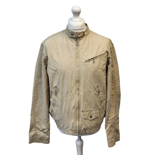 Diesel beige cotton bomber - diesel,
