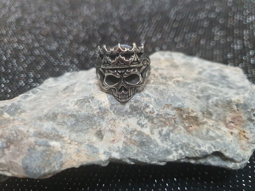 Skull ring for biker goth - ring, biker/goth/punk