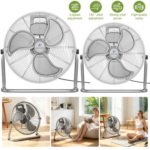 Metal floor fan - metal, high