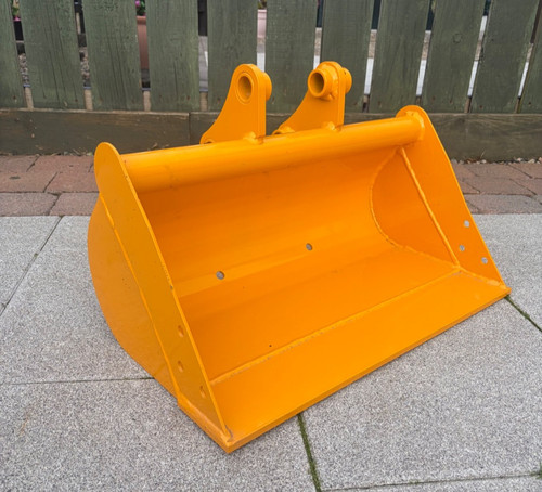 Brand new mini digger digging - new,