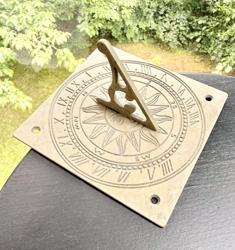 Antique vintage brass - antique, sundial