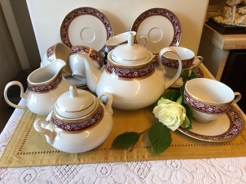 Waterside fine china - waterside, burgundy
