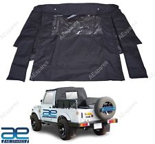 Replacement Bikini Soft Top Suzuki Samurai SJ413 SJ410 Black Denim Clear Window