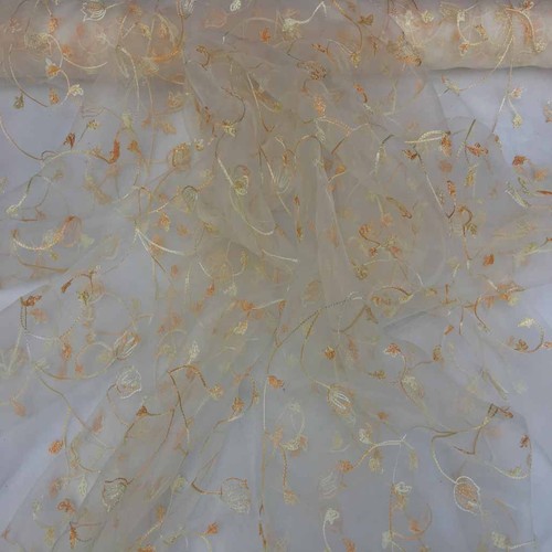 Floral organza window - floral,