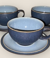 Denby Blue Jetty 3x Cups &