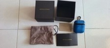 Authentic Bottega Veneta Intrecciato Leather Airpod Case in Blue
