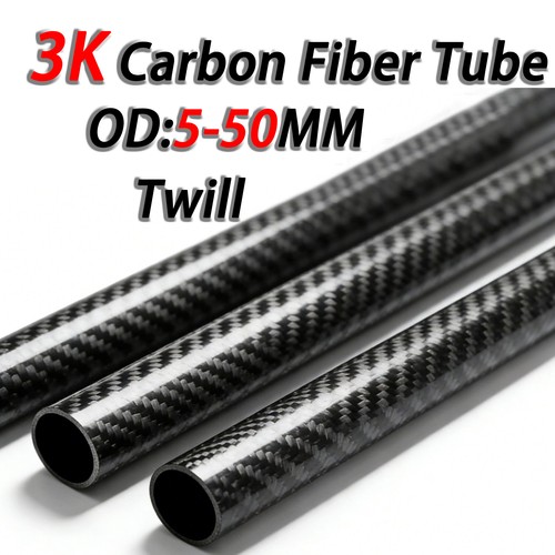 Carbon fiber tube - fiber, gloss