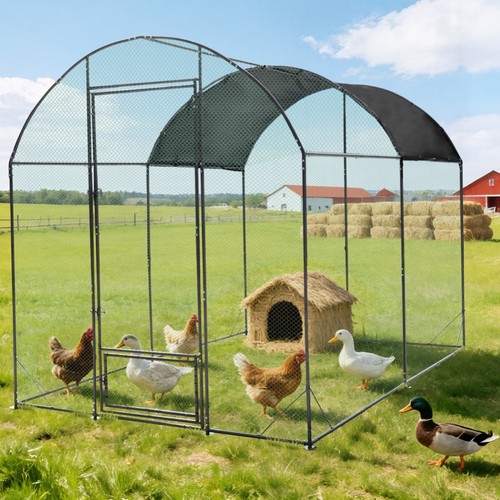 Large metal chicken coop - large,