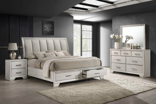 New queen king 4pc white - new,