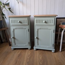 Pair Of Painted Vintage Bedside Tables